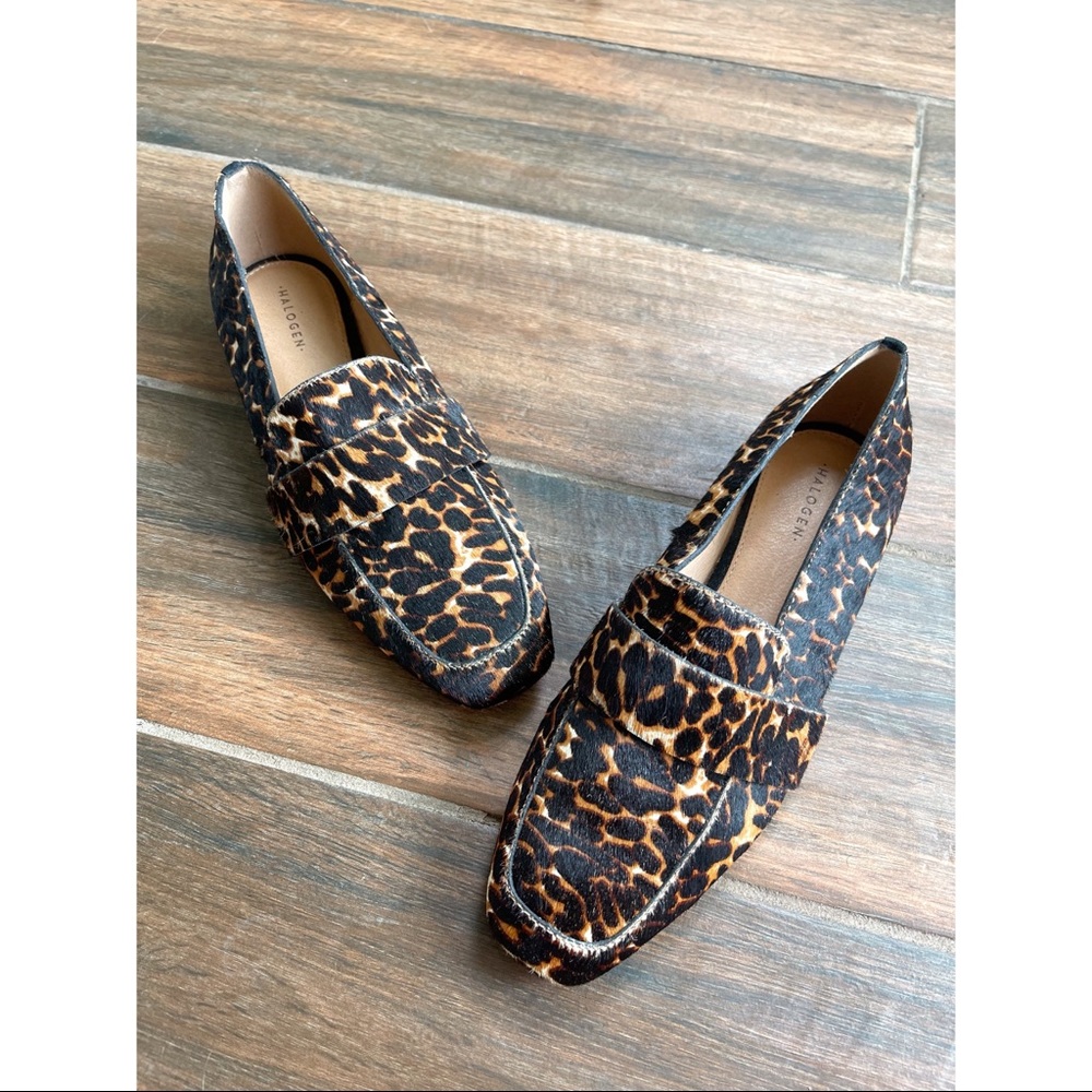 Like-New Halogen Slip On Cheetah Print Loafers - image 2